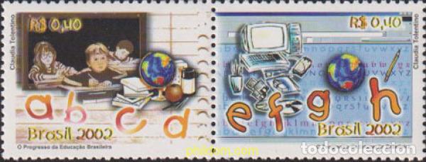 Sellos: 100319 MNH BRASIL 2002 LA EVOLUCION DE LA EDUCACION