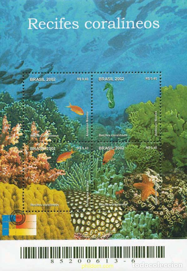 Sellos: 100325 MNH BRASIL 2002 ARRECIFES CORALINOS