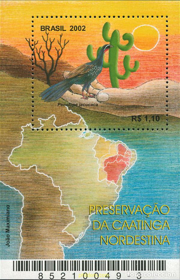 Sellos: 110267 MNH BRASIL 2002 PROTECCION DE LA CAATINGA NORDESTINA