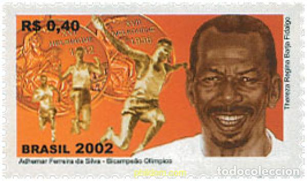 Sellos: 113884 MNH BRASIL 2002 HOMENAJE AL ATLETA ADHEMAR FERREIRA DA SILVA