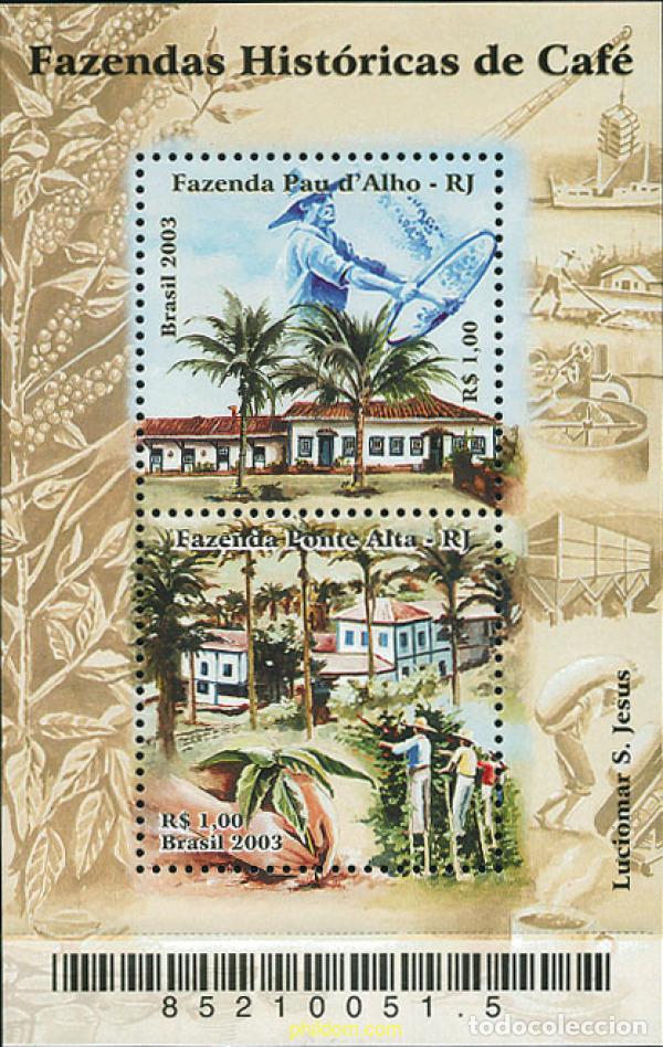 Sellos: 125978 MNH BRASIL 2003 PLANTACIONES DE CAFE