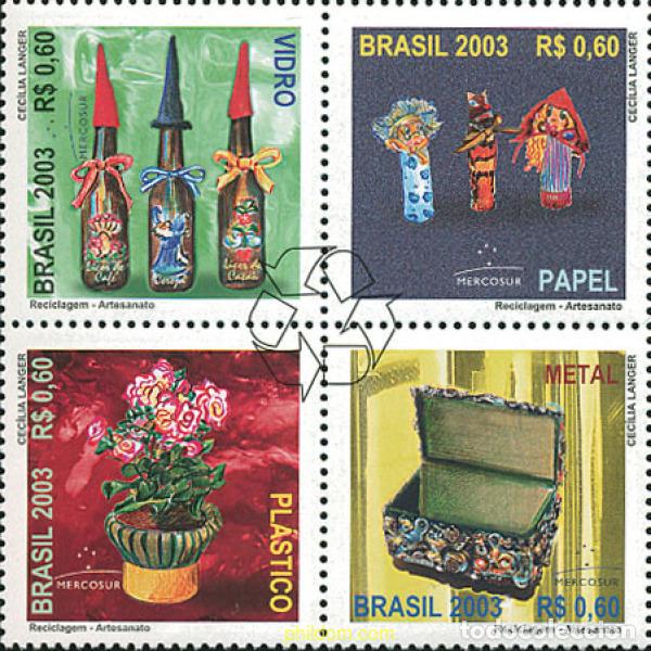 Sellos: 127833 MNH BRASIL 2003 RECICLAJE