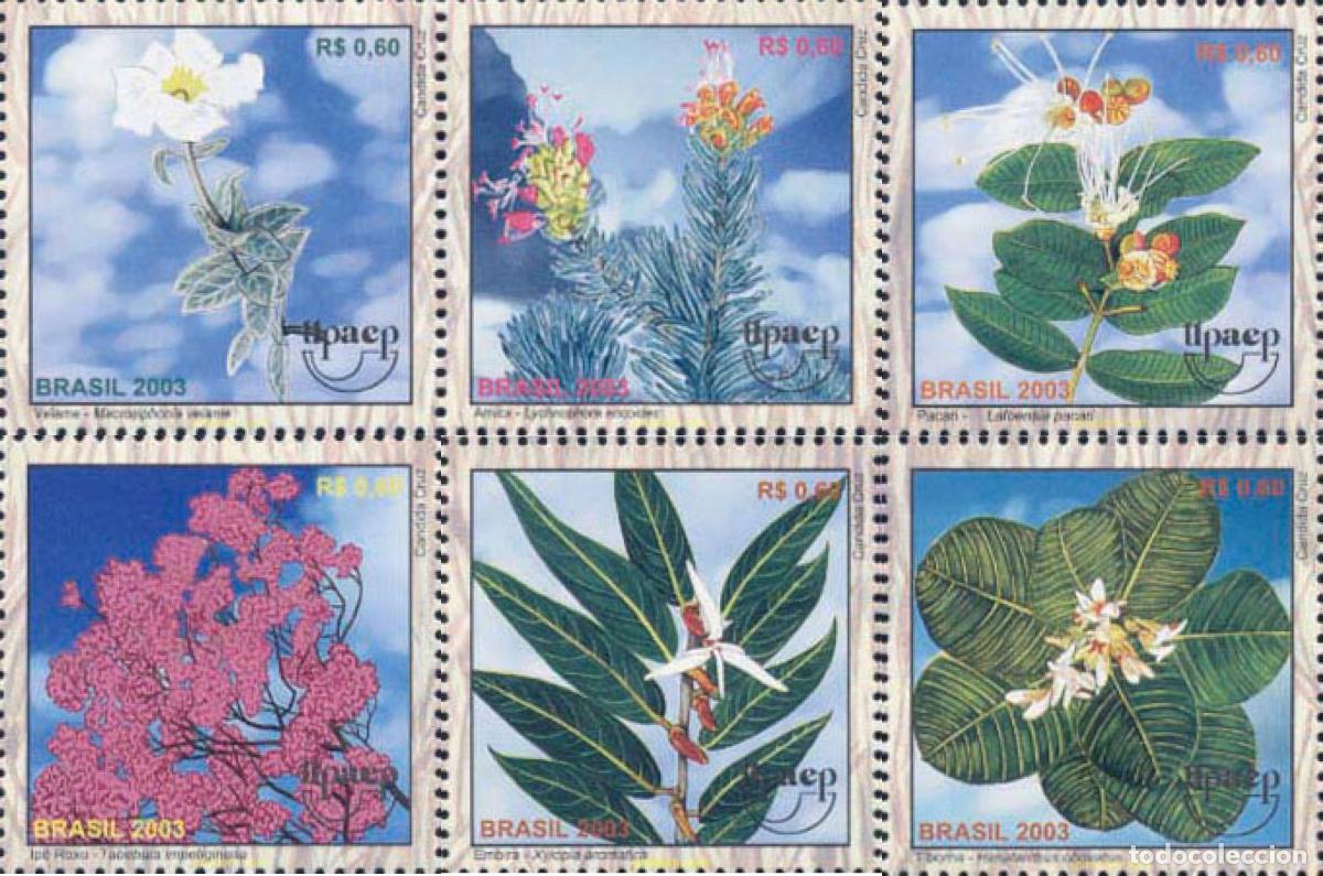 Sellos: 132197 MNH BRASIL 2003 AMERICA-UPAEP 2003 - FLORA Y FAUNA AUTOCTONA