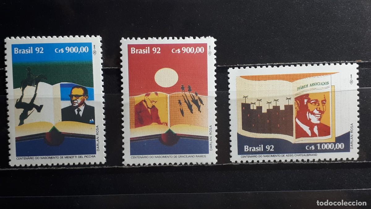 Sellos: BRASIL. A&Ntilde;O 1992. **. YVERT 2098/100 - Foto 1