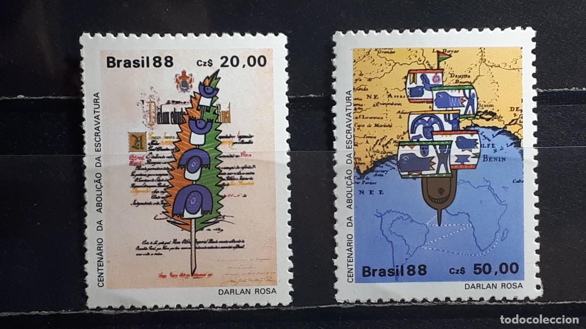 Sellos: BRASIL. A&Ntilde;O 1988. **. YVERT 1872/3 - Foto 1