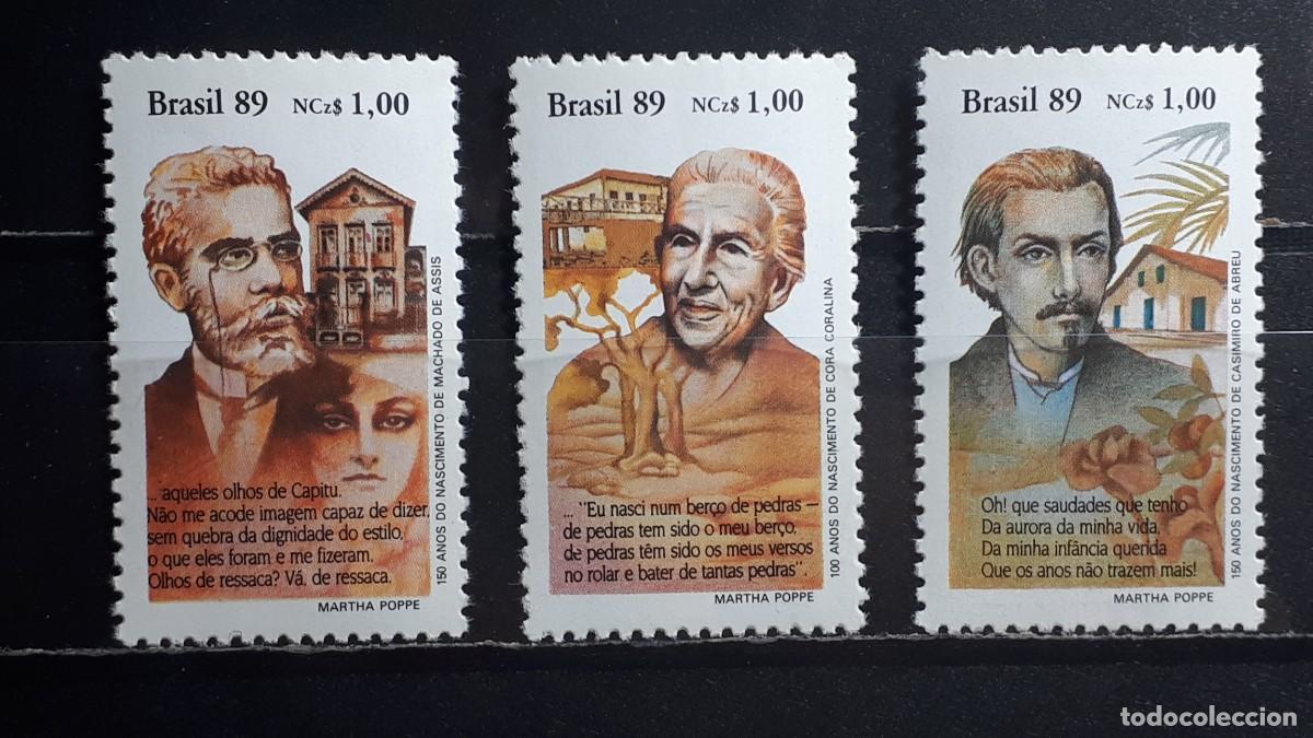 Sellos: BRASIL. A&Ntilde;O 1989. **. YVERT 1931/3