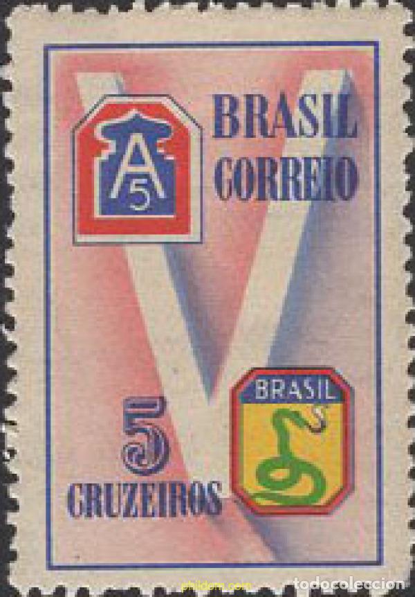 Sellos: 674885 HINGED BRASIL 1945 REGRESO DE ITALIA DE LAS TROPAS BRASILE&Ntilde;AS