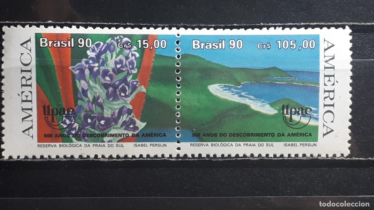 Sellos: BRASIL. A&Ntilde;O 1990. **. YVERT 1986A