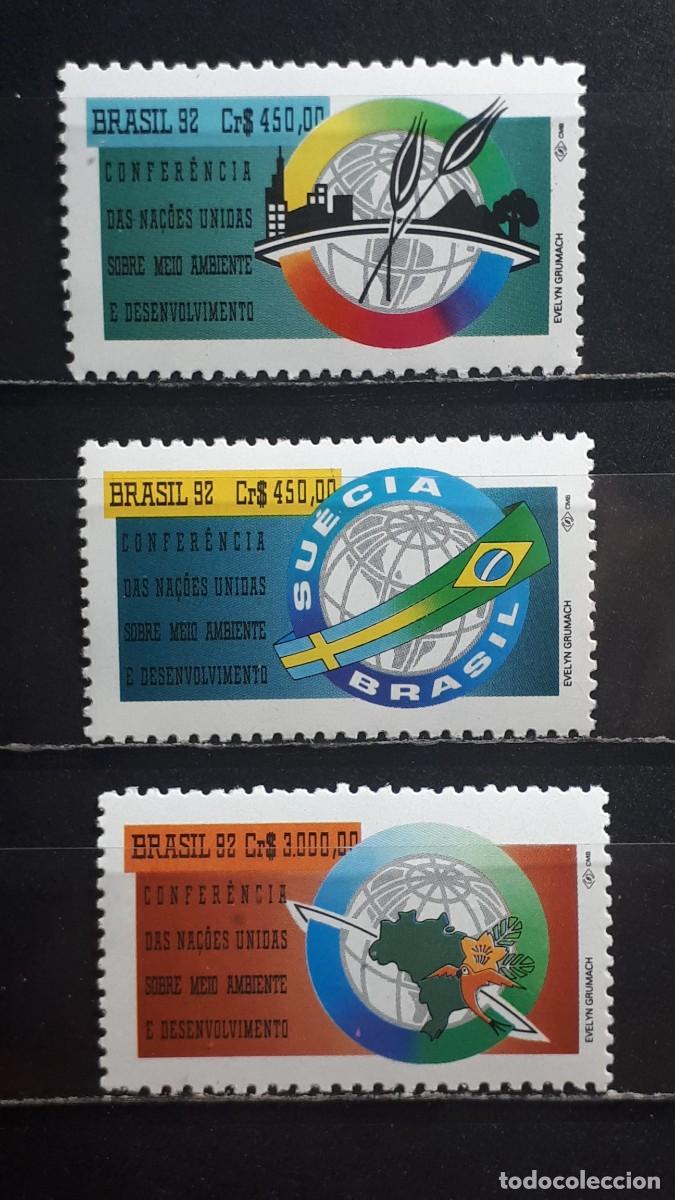 Sellos: BRASIL. A&Ntilde;O 1992. **. YVERT 2071/3.