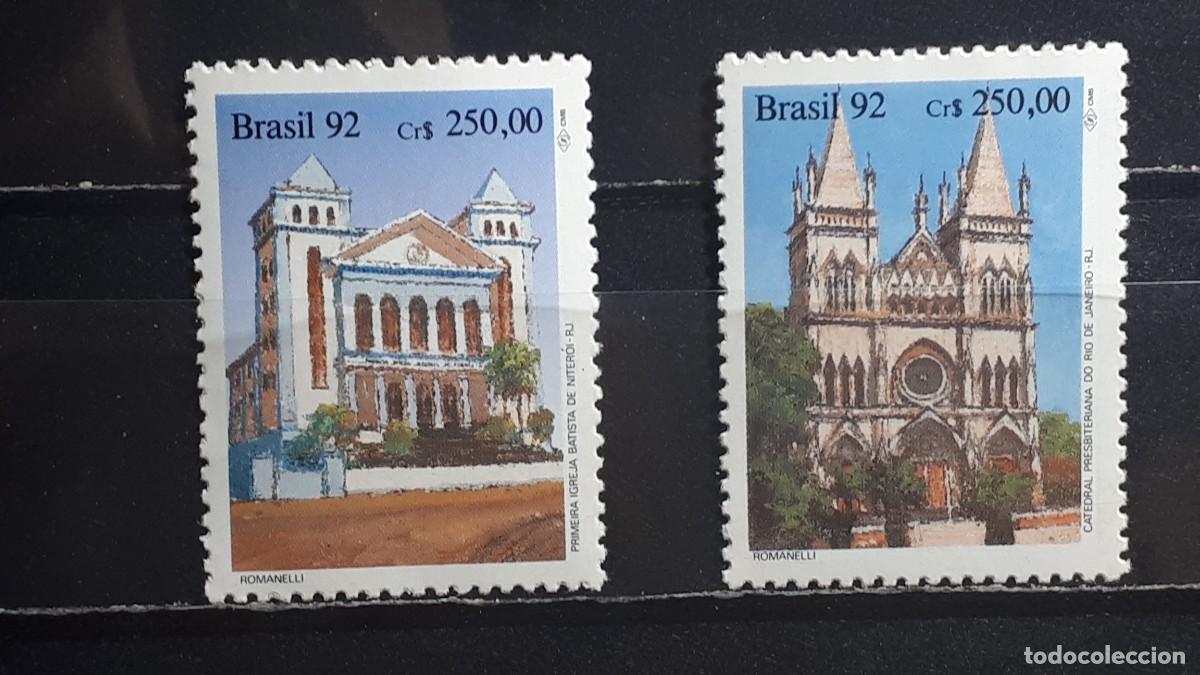 Sellos: BRASIL. A&Ntilde;O 1992. **. YVERT 2051/2