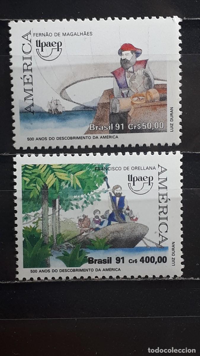 Sellos: BRASIL. A&Ntilde;O 1991. **. YVERT 2038/9