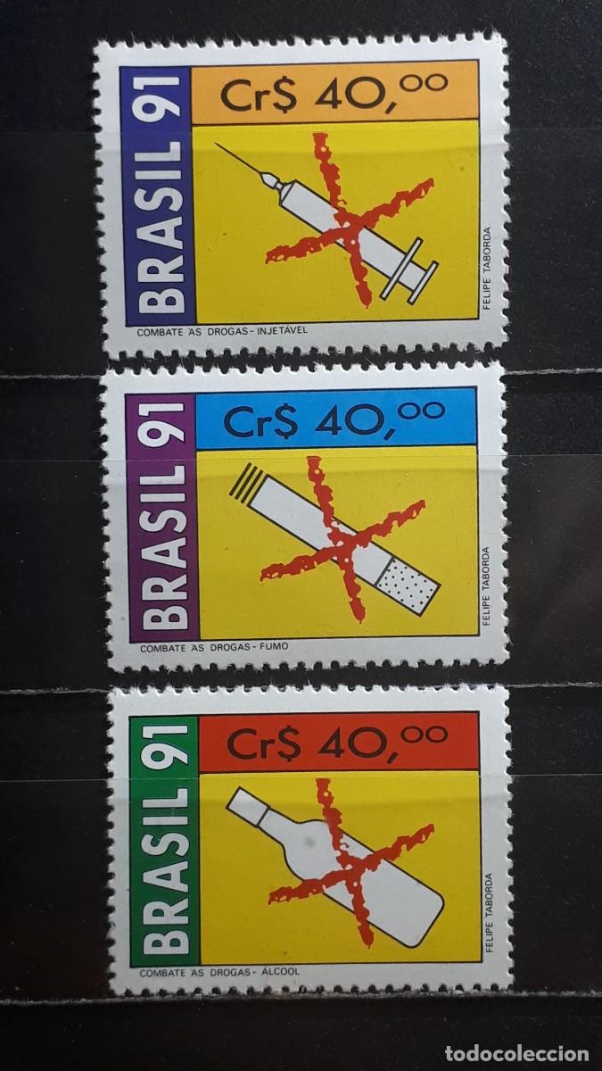 Sellos: BRASIL. A&Ntilde;O 1991. **. YVERT 2012/4 - Foto 1