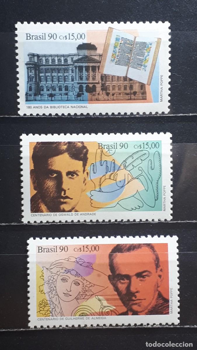 Sellos: BRASIL. A&Ntilde;O 1990. **. YVERT 1987/9