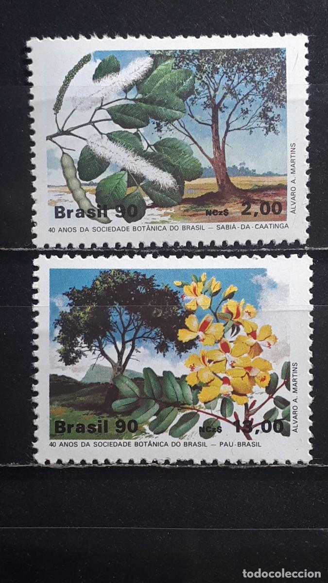 Sellos: BRASIL. A&Ntilde;O 1990. **. YVERT 1948/9