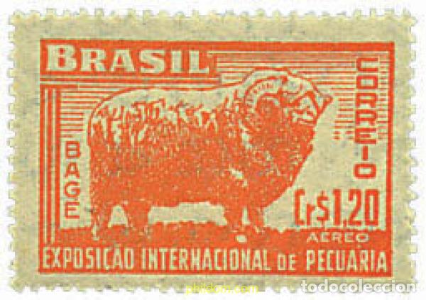 Sellos: 29650 MNH BRASIL 1948 EXPOSICION AGRICOLA INTERNACIONAL EN BAGE.
