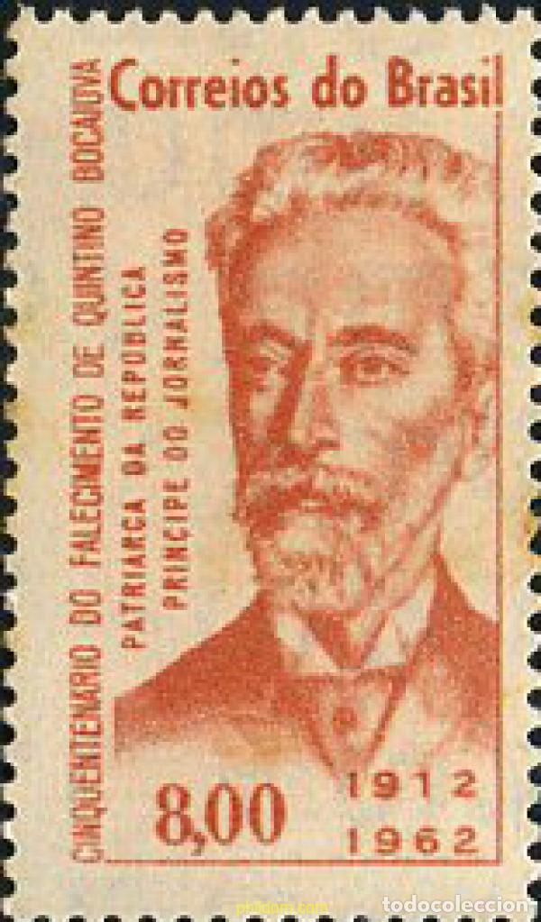 Sellos: 169615 MNH BRASIL 1962 CINCUENTA ANIVERSARIO DE LA MUERTE DE QUINTO BOCAIUVA, PATRIARCA DE LA REPUB