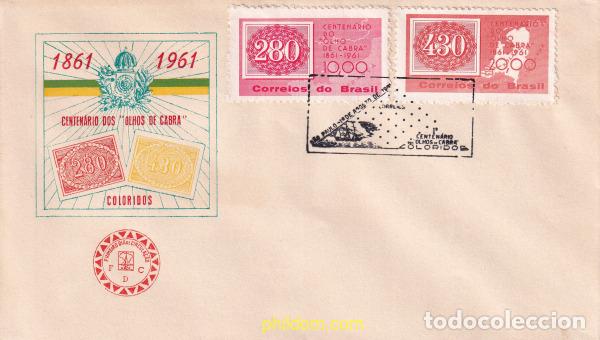 Sellos: 725050 USED BRASIL 1961 CENTENARIO DEL OEIL DE CH&Egrave;VRE DE 1861