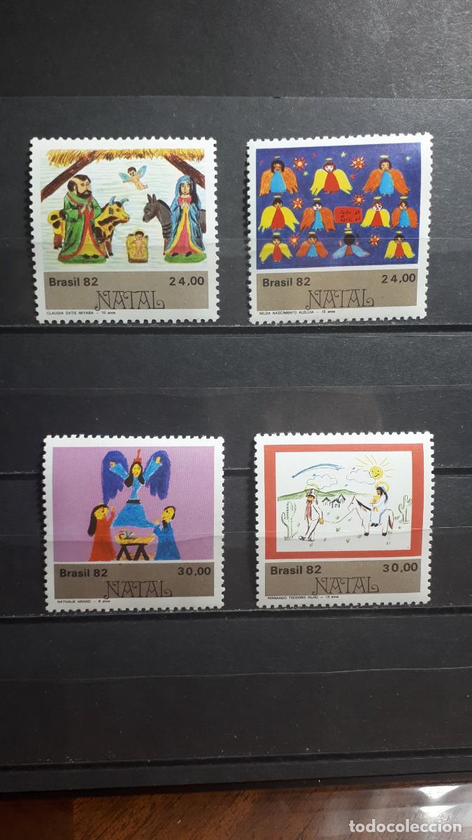 Sellos: BRASIL. NAVIDAD. A&Ntilde;O 1982. **. YVERT 1567/70