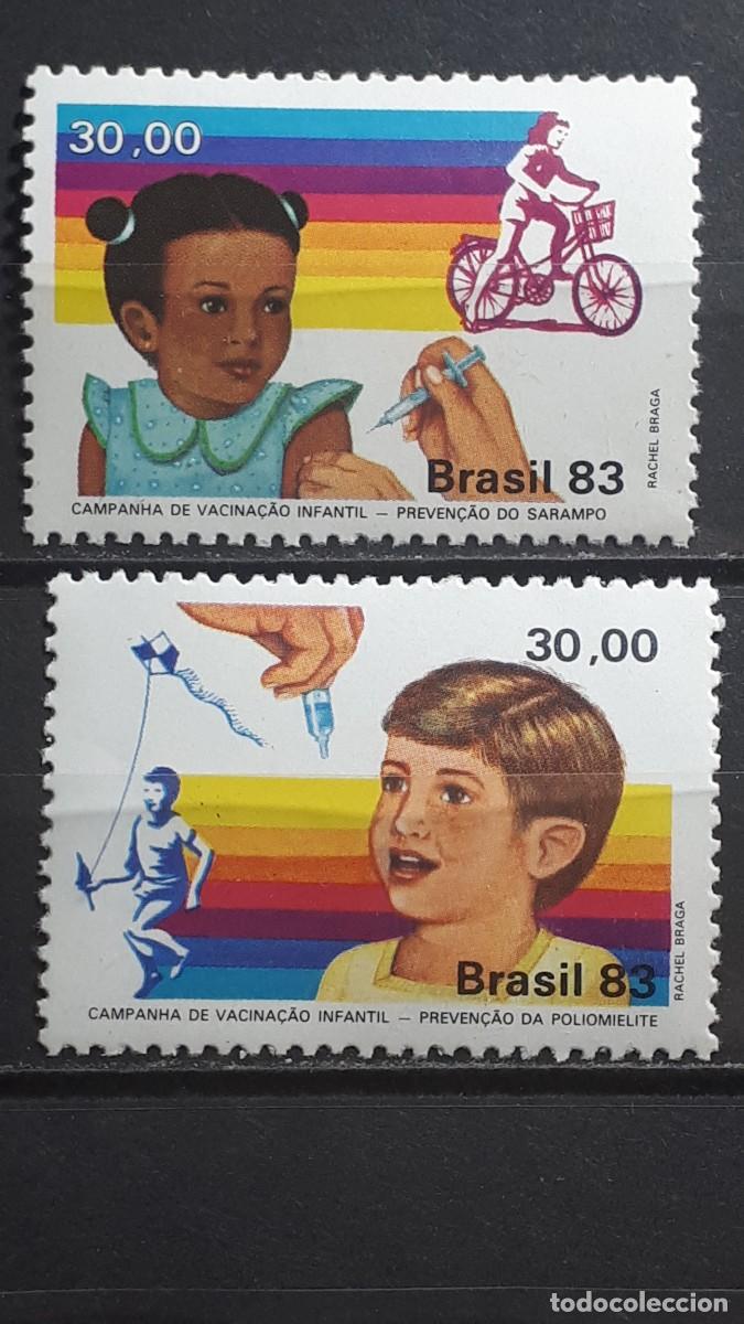 Sellos: BRASIL. INFANTIL. A&Ntilde;O 1983 **. YVERT 1612/3