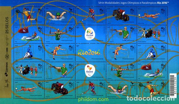 Sellos: 358456 MNH BRASIL 2015 31 JUEGOS DE LA OLIMPIADA DE VERANO RIO 2016