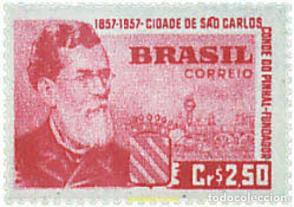 Sellos: 60859 MNH BRASIL 1957 CENTENARIO DE LA VILLA DE SAN CARLOS