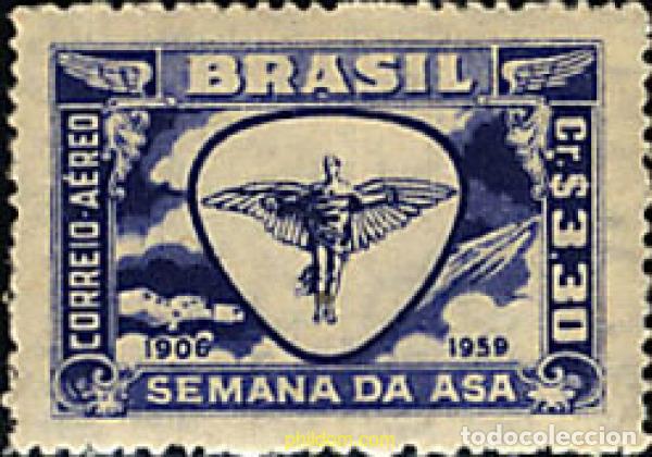 Sellos: 26844 MNH BRASIL 1959 AVIACION PIONERA.