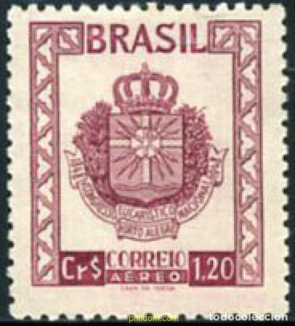 Sellos: 663893 HINGED BRASIL 1948 5 CONGRESO EUCARISTICO NACIONAL ,PORTO ALEGRE