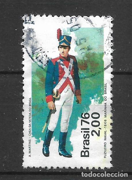 Sellos: brasil 1976 sello usado fusilero naval - 16/2