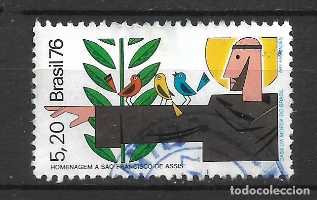 Sellos: brasil 1976 #1477 usado san francisco de asis - 16/5