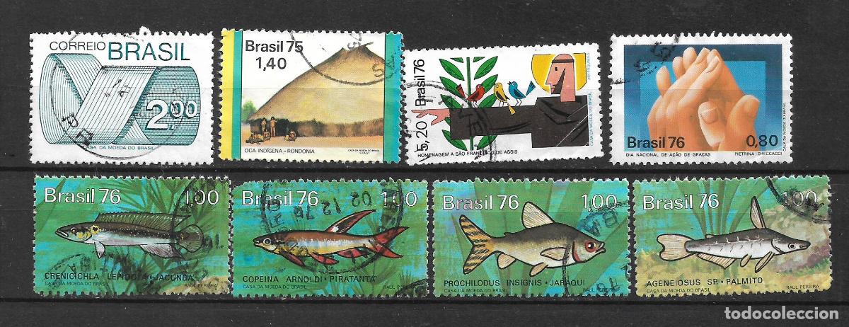 Sellos: brasil a&ntilde;os 70 lote 8 sellos usado - 19/4