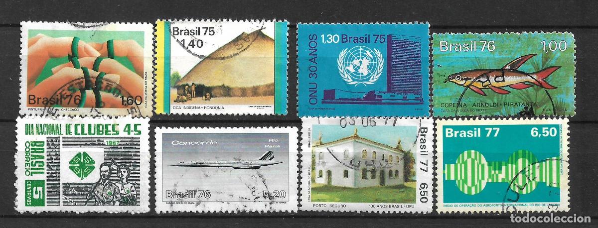 Sellos: brasil a&ntilde;os 70 lote 8 sellos usado - 19/4