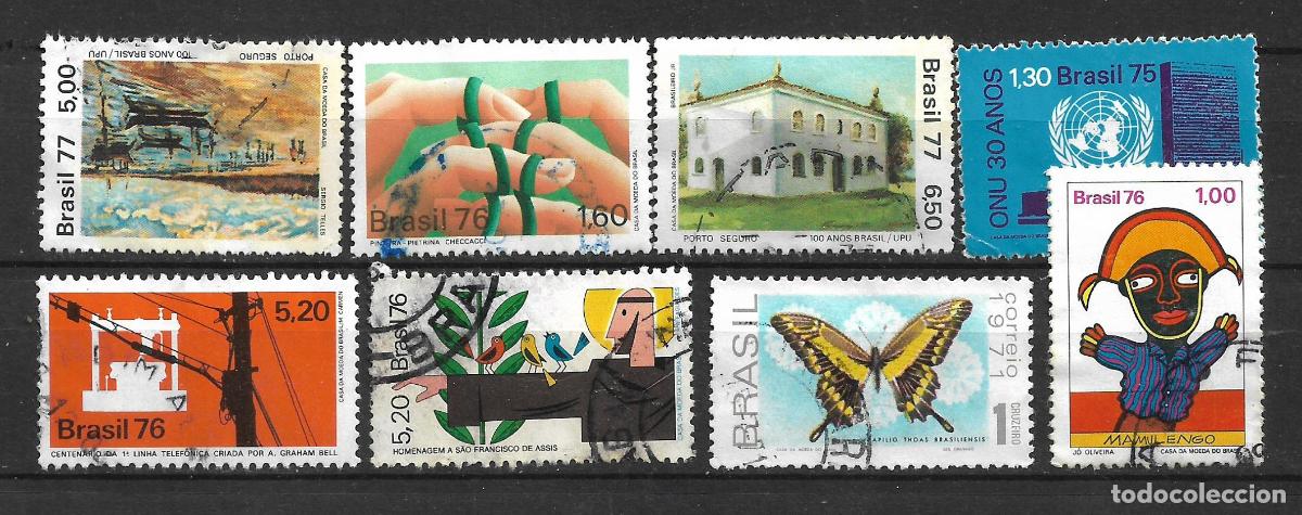 Sellos: brasil a&ntilde;os 70 lote 8 sellos usado - 19/4