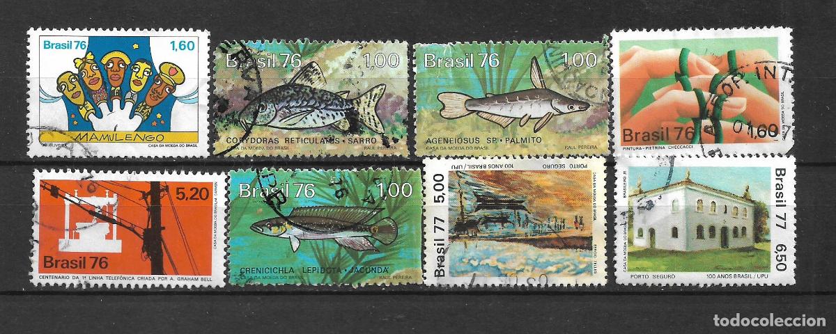 Sellos: brasil a&ntilde;os 70 lote 8 sellos usado - 19/4