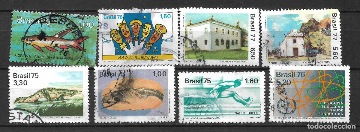 Sellos: brasil a&ntilde;os 70 lote 8 sellos usado - 19/4