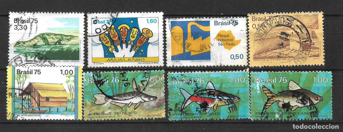 Sellos: brasil a&ntilde;os 70 lote 8 sellos usado - 19/4