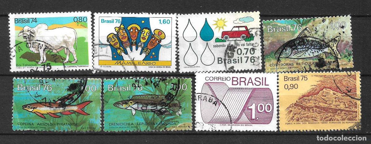 Sellos: brasil a&ntilde;os 70 lote 8 sellos usado - 19/4