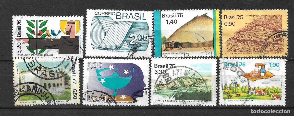 Sellos: brasil a&ntilde;os 70 lote 8 sellos usado - 19/4
