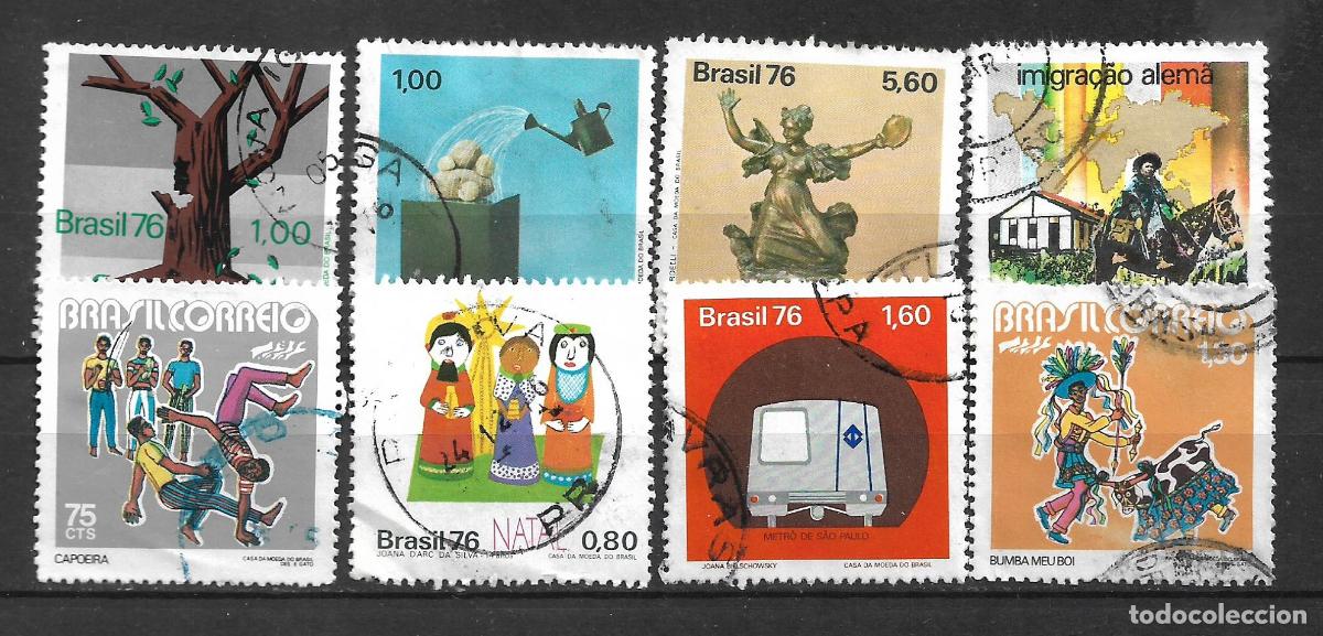 Sellos: brasil a&ntilde;os 70 lote 8 sellos usado - 19/5