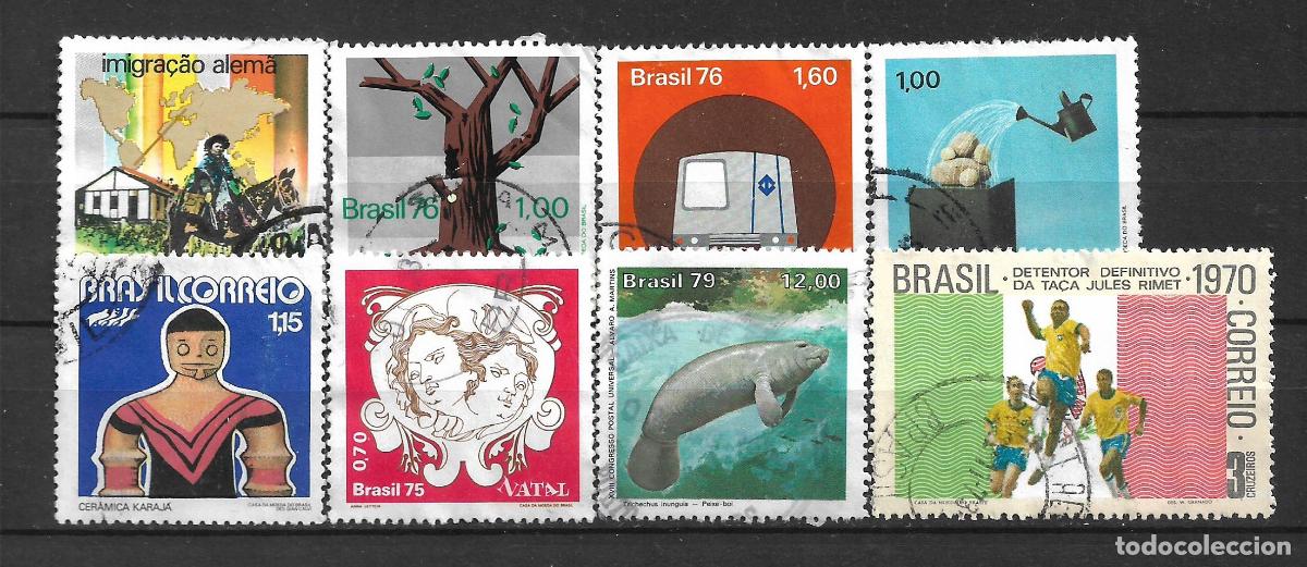 Sellos: brasil a&ntilde;os 70 lote 8 sellos usado - 19/5