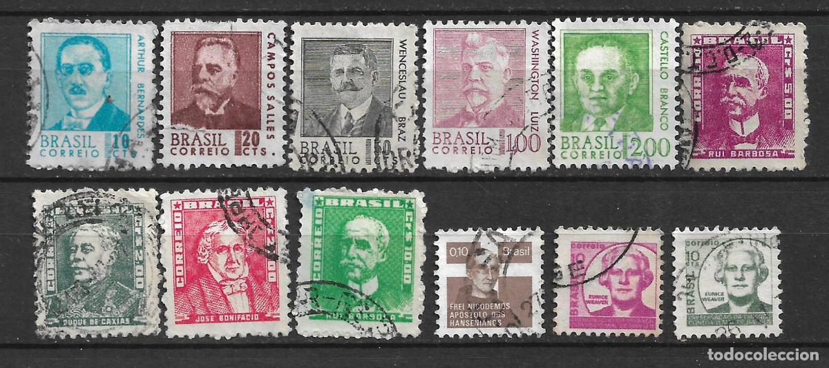 Sellos: brasil lote 12 sellos usado - 19/5
