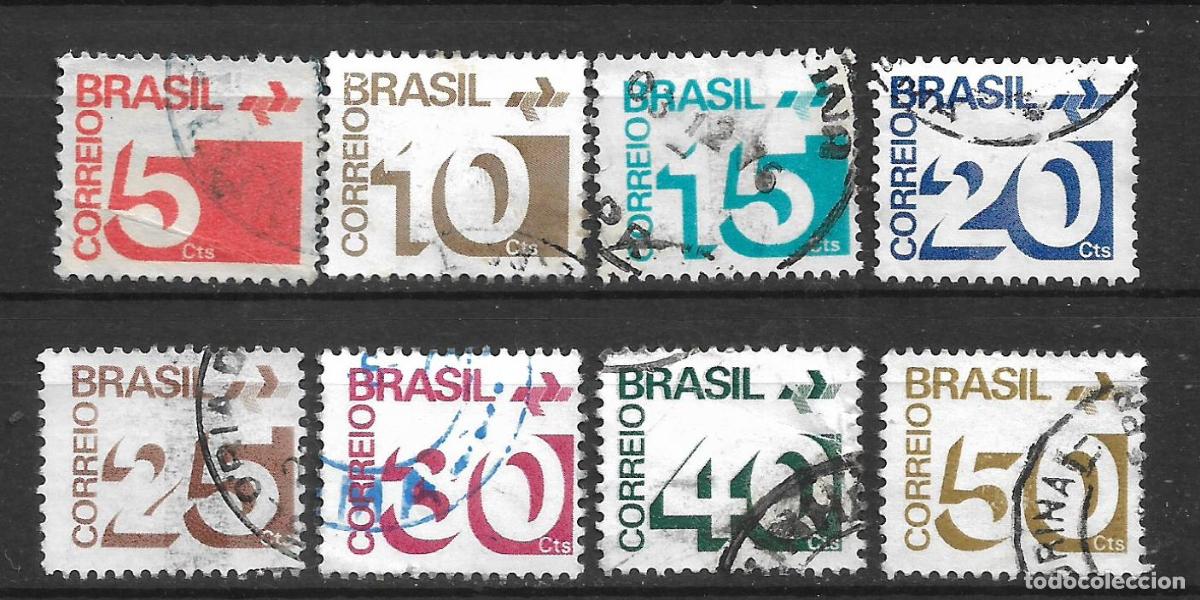 Sellos: brasil lote 8 sellos usado - 19/5