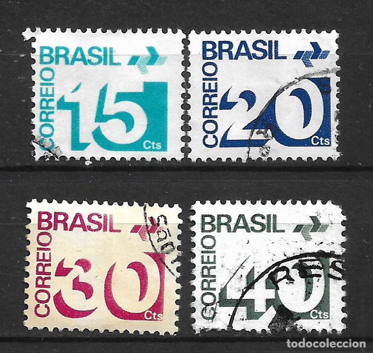 Sellos: brasil lote 4 sellos usados- 23/2