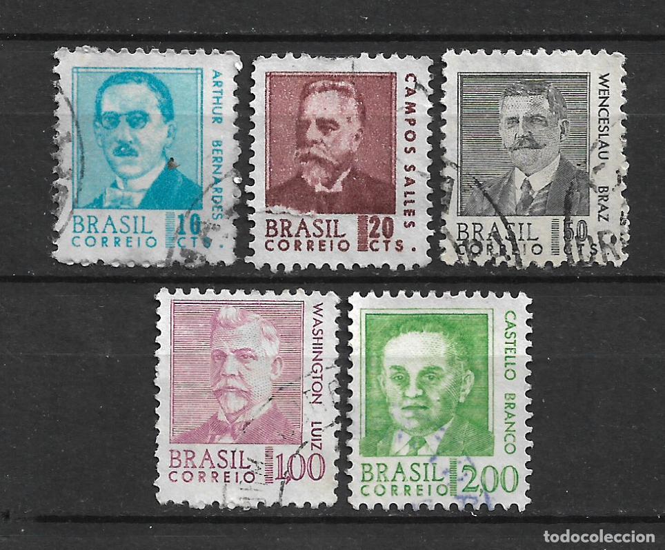 Sellos: brasil 1967-68 #1063-1067 usado - 23/4