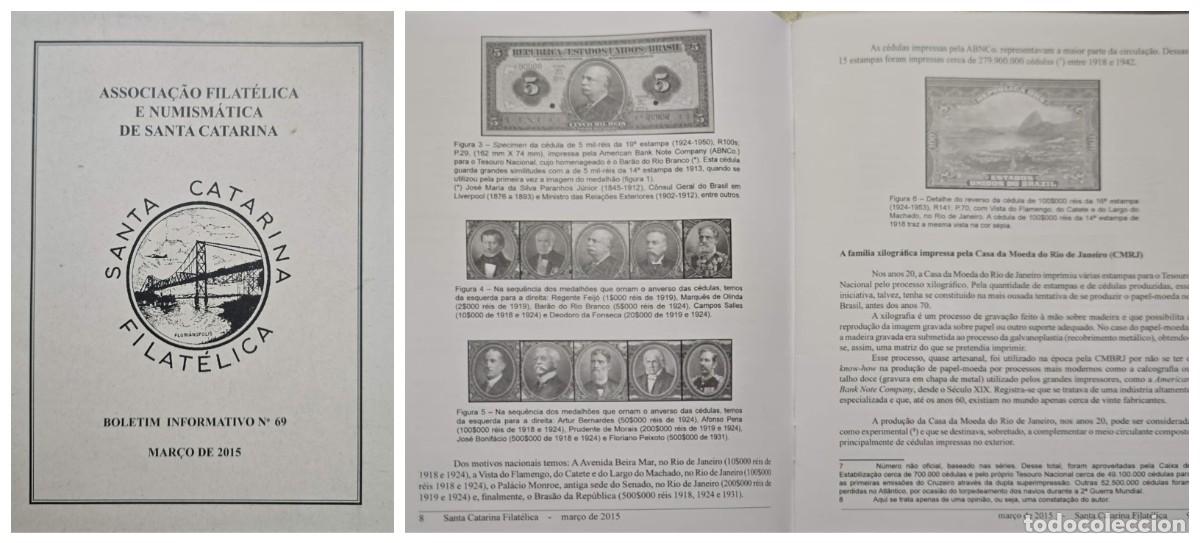 Sellos: O) 2015 BRAZIL, FDB, PHILATELIC AND NUMISMATIC ASSOCIATION OF SANTA CATARINA - ASOCIACION FILATELIC