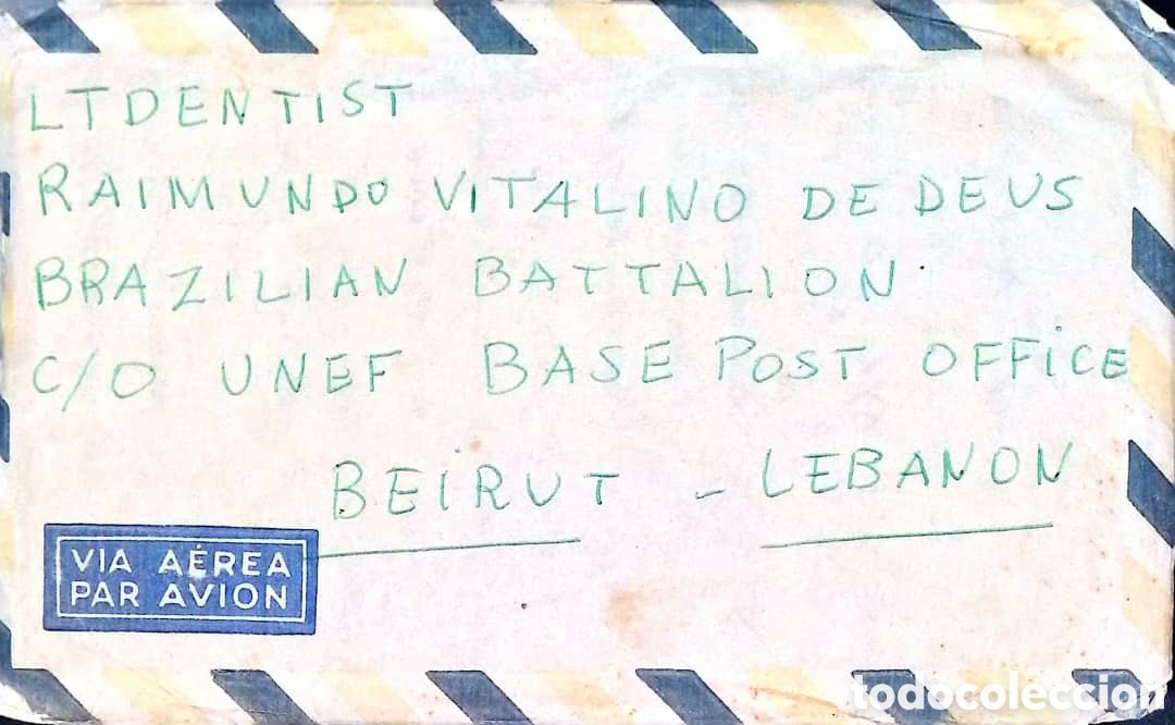 Sellos: Cy) 1960s &middot; Brazil &middot; Brazilian Expeditionary Forces airmail military cover addressed to Lt. Dentist