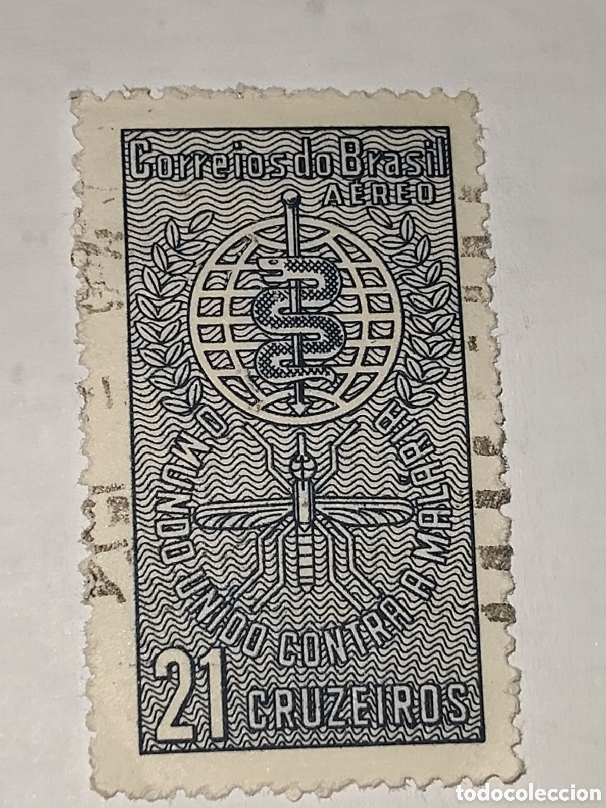 Stamps: Sello de Brasil el mundo unido contra la Malaria 1962