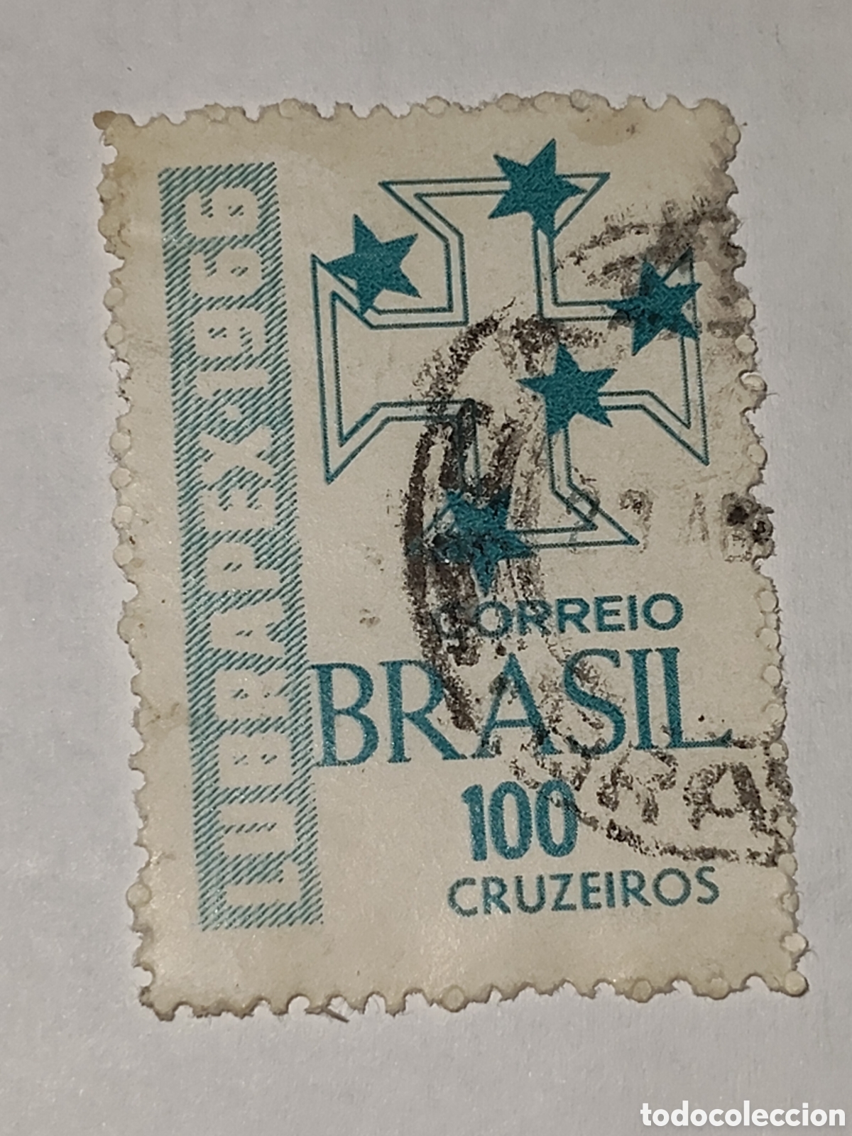 Sellos: Sello de Brasil Exposici&oacute;n filat&eacute;lica luso-brasile&ntilde;a 1966 usado