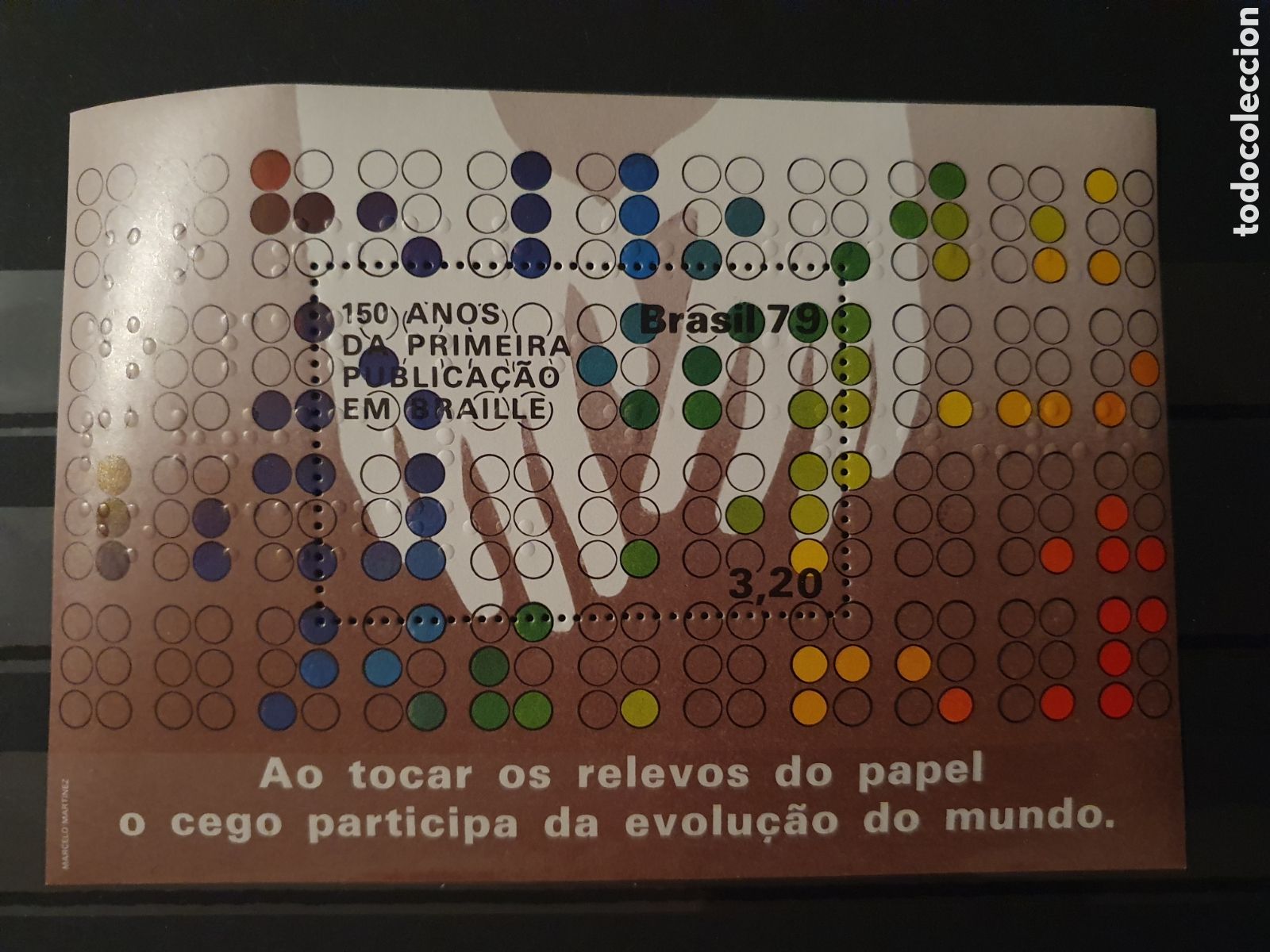 Sellos: Braille ESPECTACULAR HOJA BLOQUE BRASIL