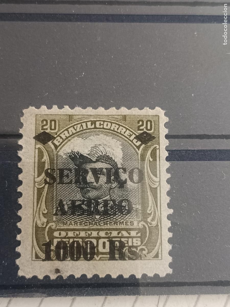 Sellos: Brasil. Sello a&eacute;reo. 1000 reis