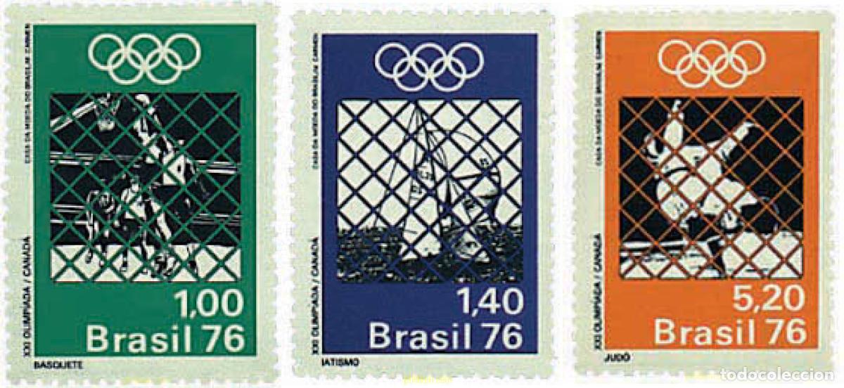 Sellos: 53933 MNH BRASIL 1976 21 JUEGOS OLIMPICOS VERANO MONTREAL 1976